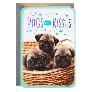 FREE pug dog card with minimum purchase of $59